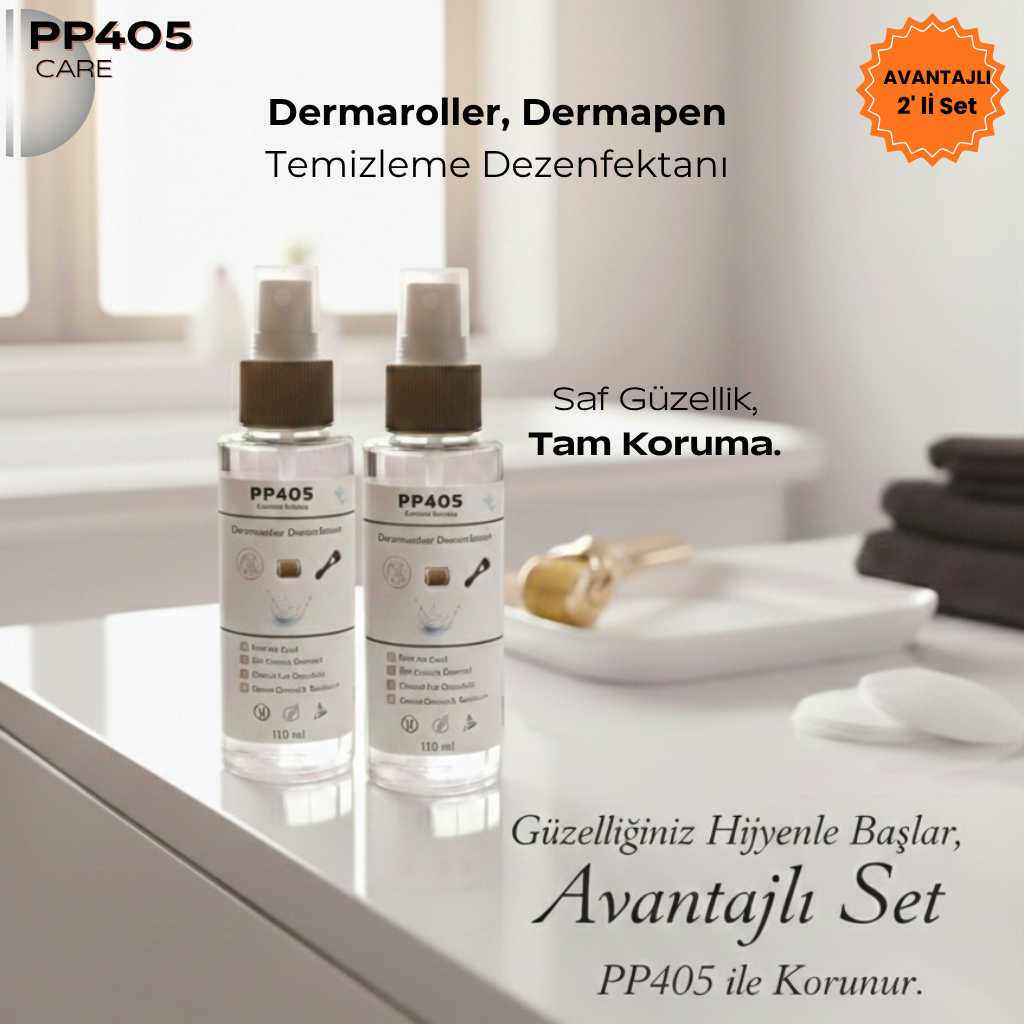 pp405 Dermaroller ve Dermapen Dezenfektan Spreyi - Cihaz Hijyen ve Temizleme Solüsyonu